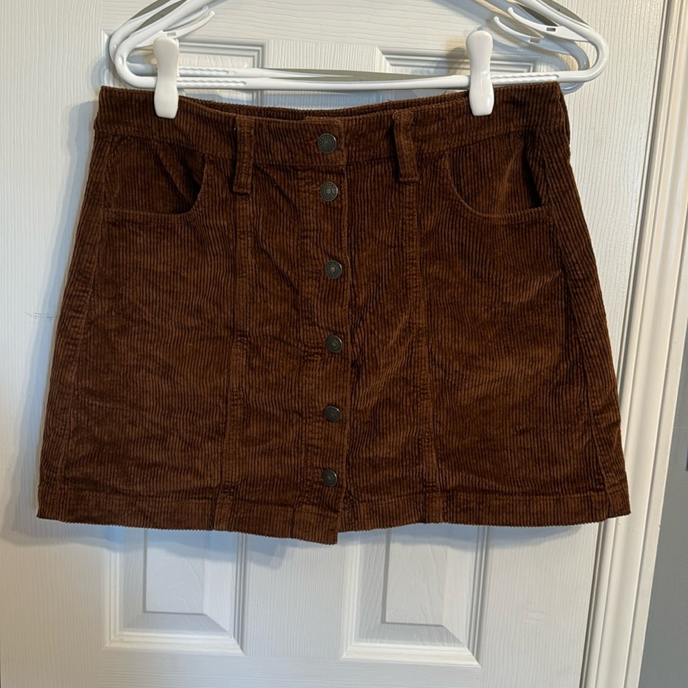 Corduroy Midi Skirt